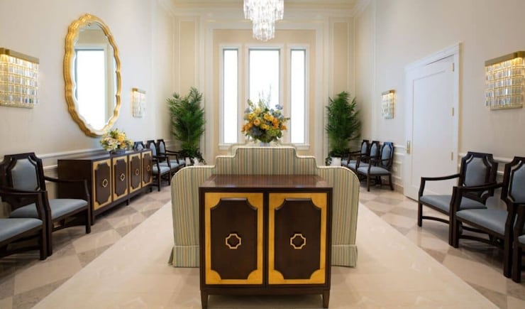 The celestial room in the Praia Cape Verde Temple.