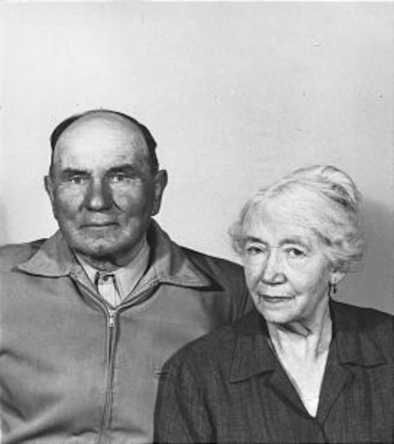 Minerva Teichert and her husband Herman.
