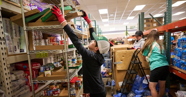 The Church helps fill empty food pantry shelves across the United States