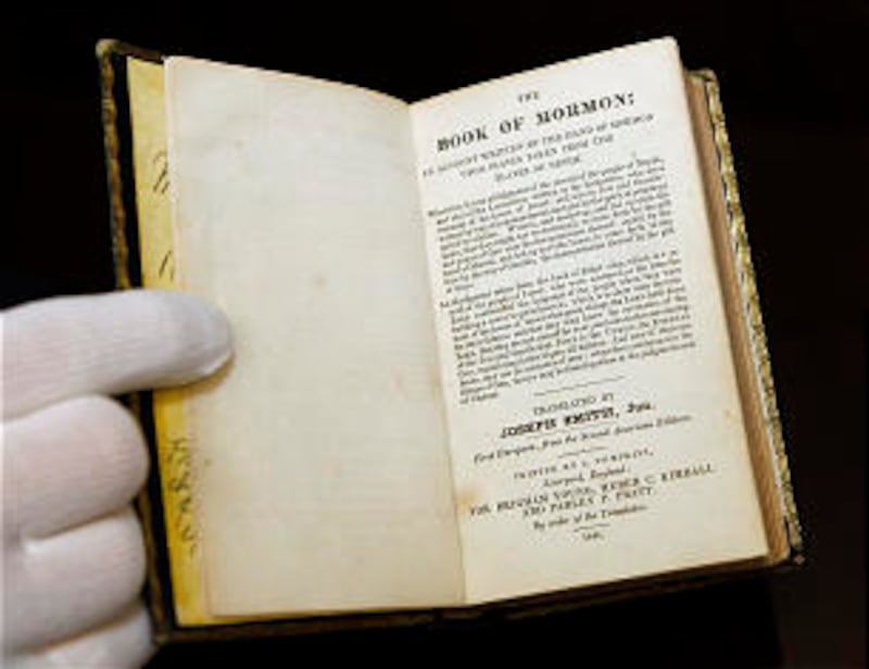 Hyrum Smith's Book of Mormon copy has the page he dog-eared just before the martyrdom. It is the one