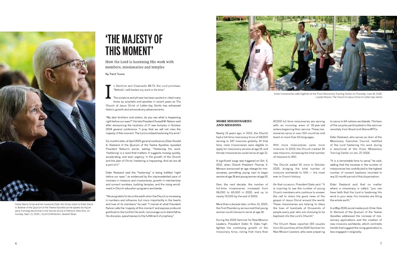 Pages 6 and 7 of Missionary Work in The Church of Jesus Christ of Latter-day Saints.