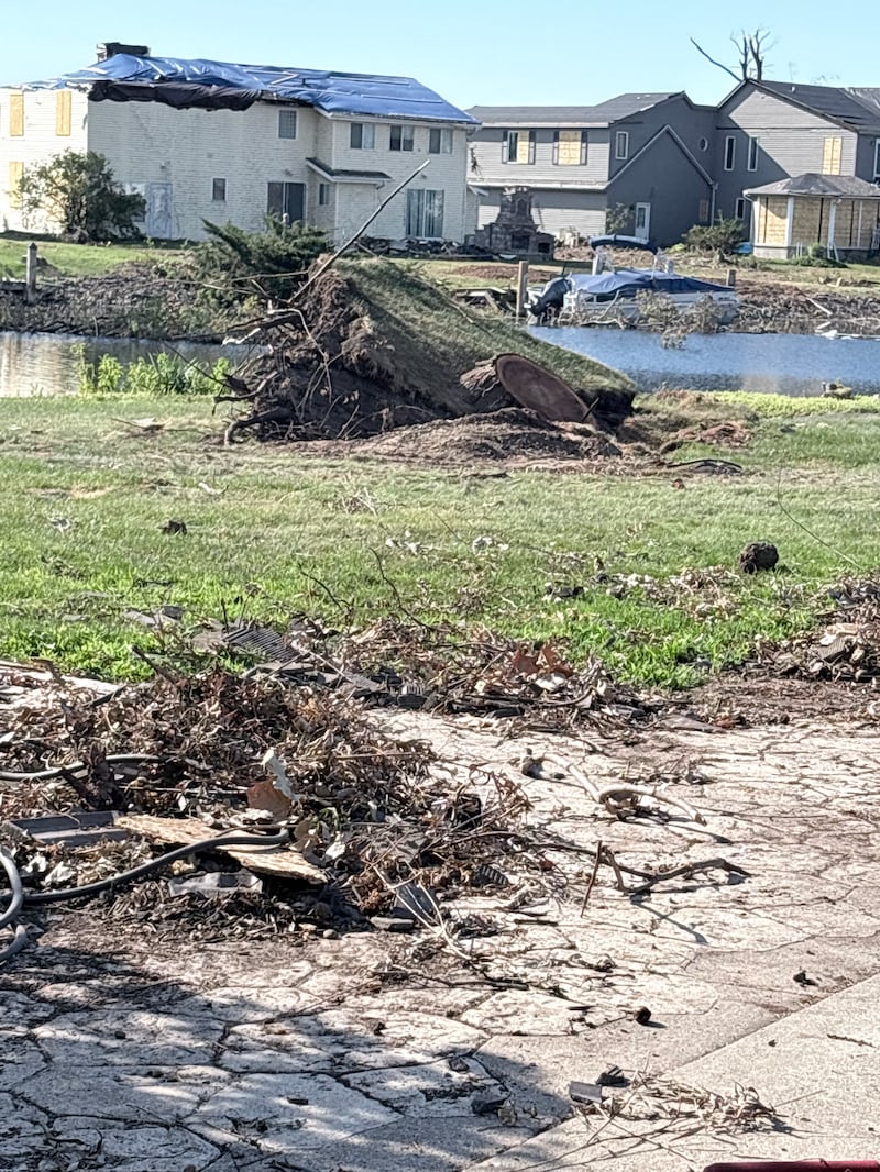 Destruction in northeastern Wisconsin from an EF-3 tornado that touched down on July 27, 2026.