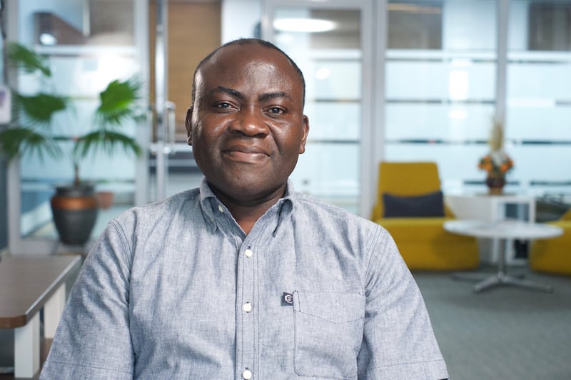 Flint Mensah is interviewed for a "Voices for Faith" episode of the Church News' 2026 "Living Record" documentary series.
