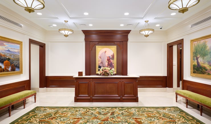 The recommend desk of the Cody Wyoming Temple.