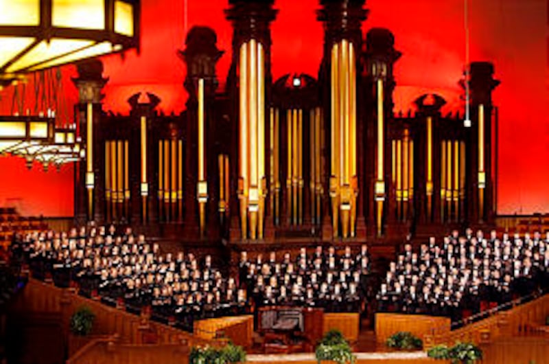 Conductor Randall Kempton leads the BYU-Idaho Collegiate Choir and Men's and Women's choirs at the T