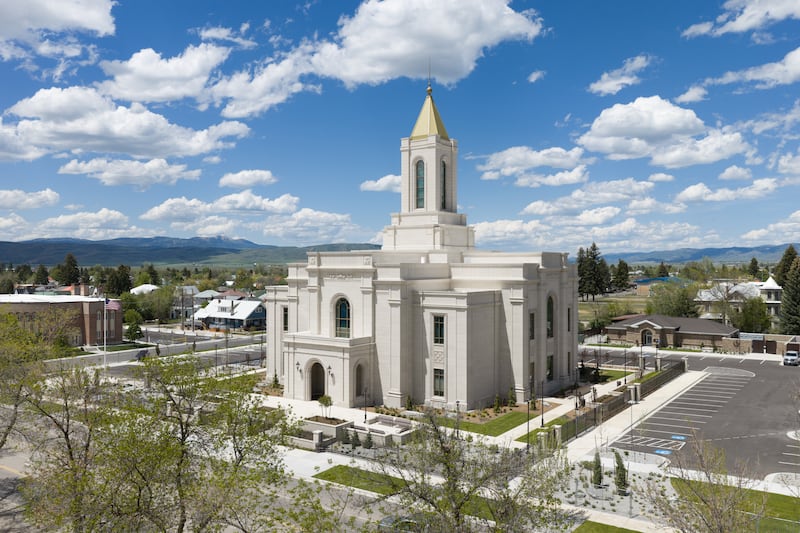 The exterior of the Montpelier Idaho Temple.