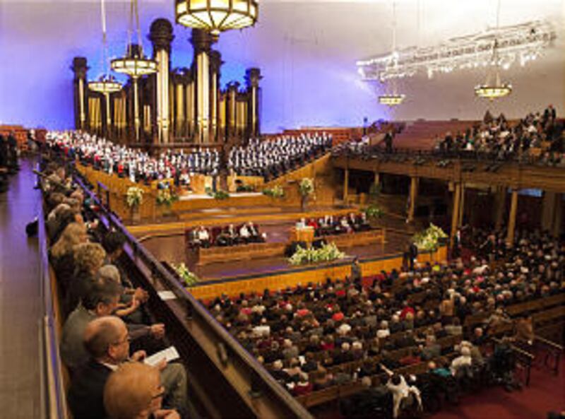 President Dieter F. Uchtdorf and Sister Harriet Uchtdorf speak Sunday, Feb. 9, 2014 at a devotional