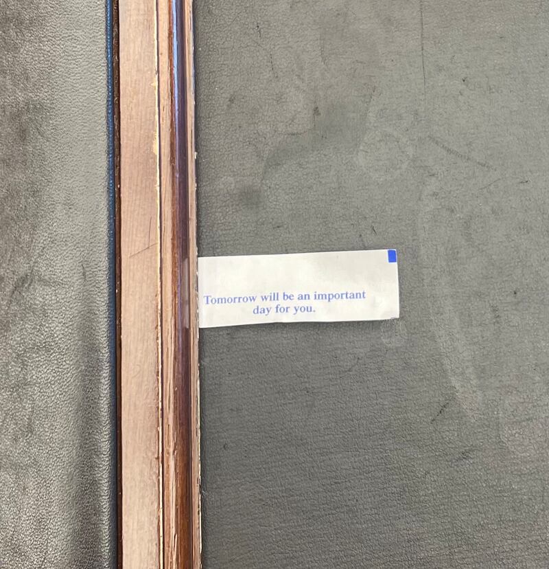 Elder Dieter F. Uchtdorf shares a photo on social media containing a saying found in a fortune cookie: “Tomorrow will be an important day for you.”