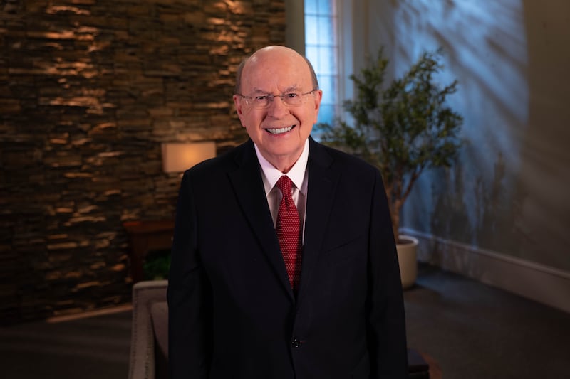 Elder Quentin L. Cook of the Quorum of the Twelve Apostles speaks during a devotional broadcast to BYU–Pathway Worldwide students on Friday, July 31, 2026.