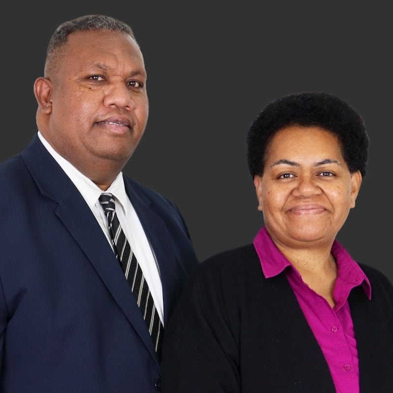 Lote Kama Qoroya and Venina Ucunibaravi Qoroya, who will serve as president and companion of the Fiji Suva Mission beginning in July 2026.