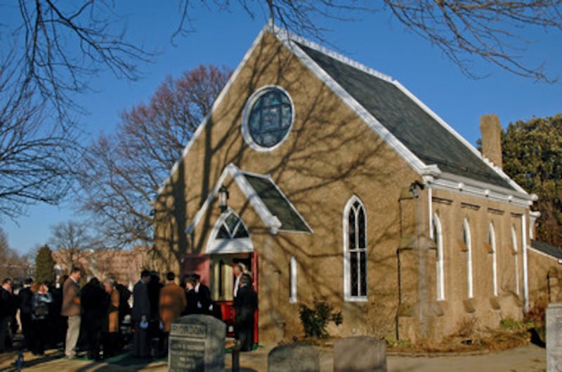 The Feb. 1 ceremony honoring Tom Lantos was held at the Congressional Cemetery, the final resting pl