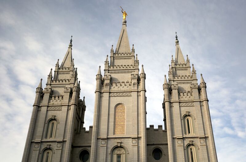The Salt Lake Temple is pictured on Wednesday, Jan. 3, 2018, the morning after the death of LDS Chur