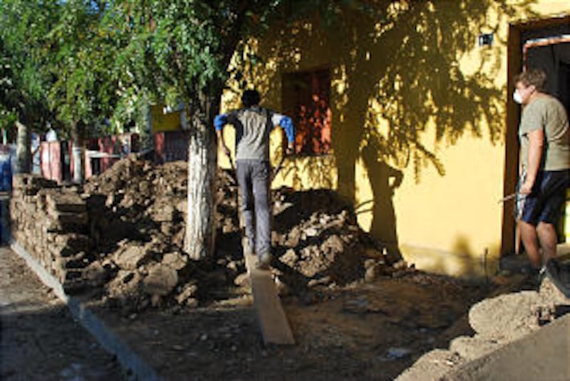 Effects of the earthquake in Concepcion, Chile.