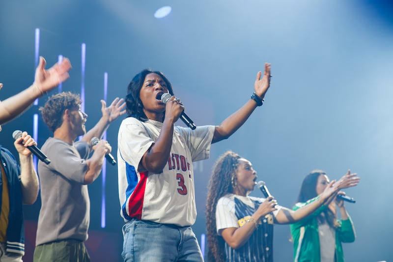 Special guest the King will come, a Billboard-charting collective of artists, performs at the 2026 Utah Area YSA Conference at the Salt Palace Convention Center in Salt Lake City on Friday, Aug. 14, 2026.