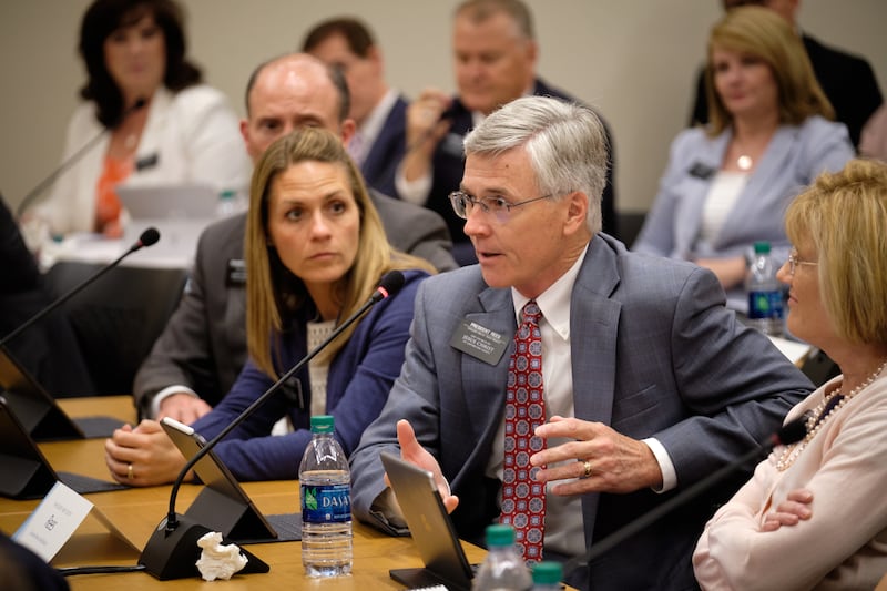 A new mission president gives a comment during a breakout session of the 2019 New Mission Leadership Seminar at the Provo Missionary Training Center which was held June 23-25.