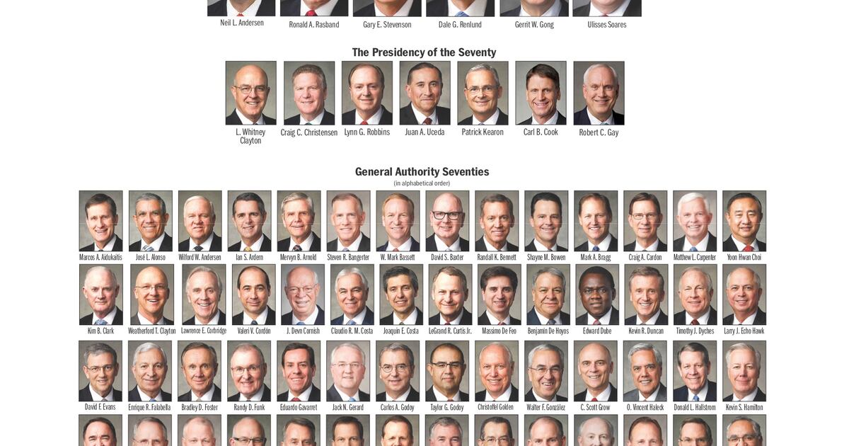 Recent LDS leadership changes reflected in updated 2018 General