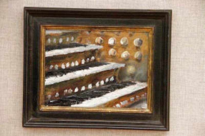 Presentation of paintings of Salt Lake Tabernacle Organ done by Fred D. Howard.