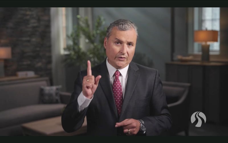 Elder Pedro X. Larreal, a General Authority Seventy, speaks during a BYU–Pathway Worldwide devotional broadcast on Friday, Oct. 2, 2026.