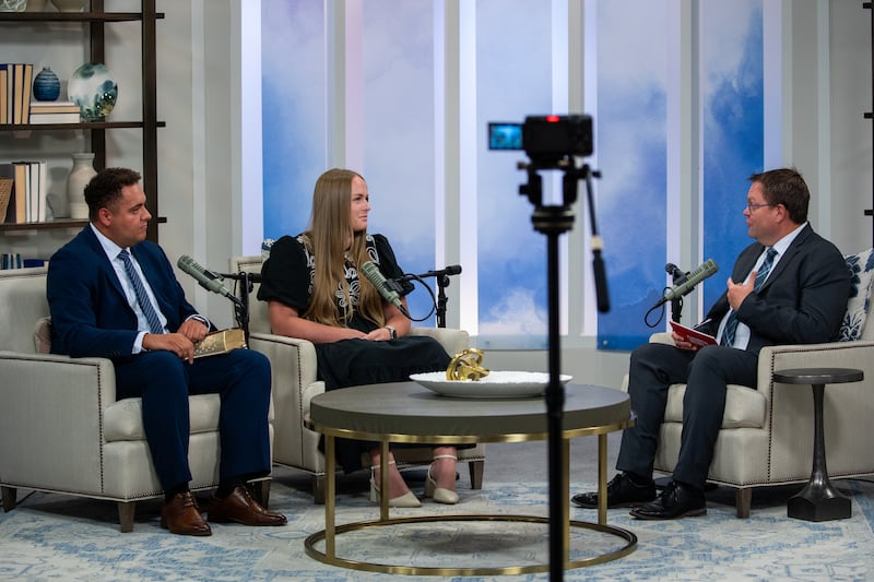 2026 Utah Area YSA Conference co-chairs Zach Sutton and Shelby Hurst talk with Church News editor Jon Ryan Jensen.