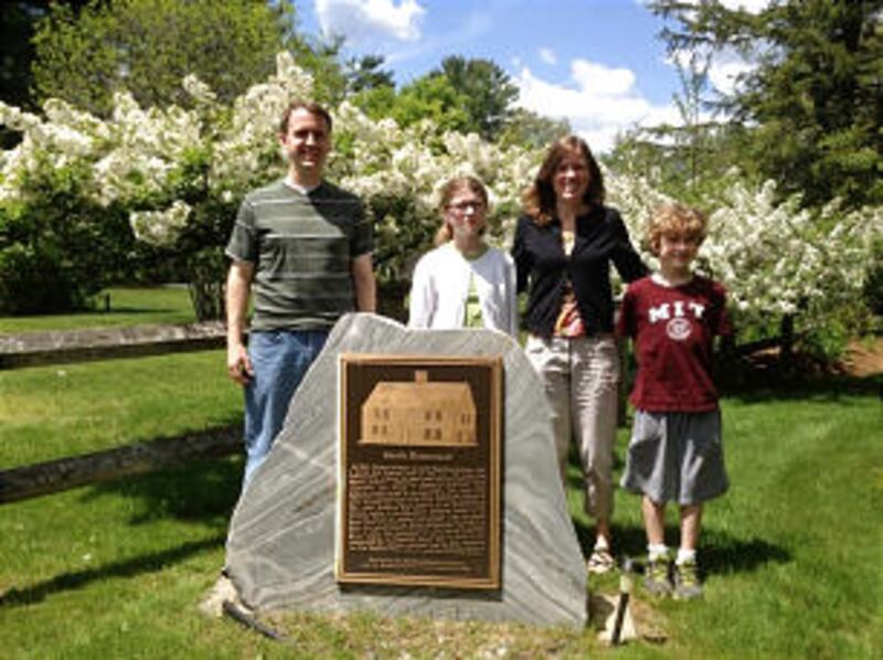 Arlington Ward Choir members who are descendants of Asael Smith (Joseph Smith's grandfather) visit a