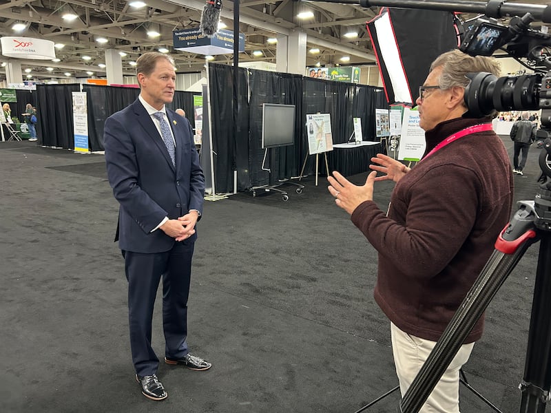 Elder Mark A. Bragg is interviewed by Sean Murdock at RootsTech.