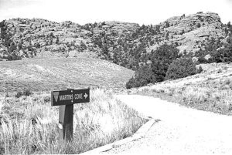 Martin's Cove in central Wyoming was the scene of a tragic episode in the Pioneer migration west. Th