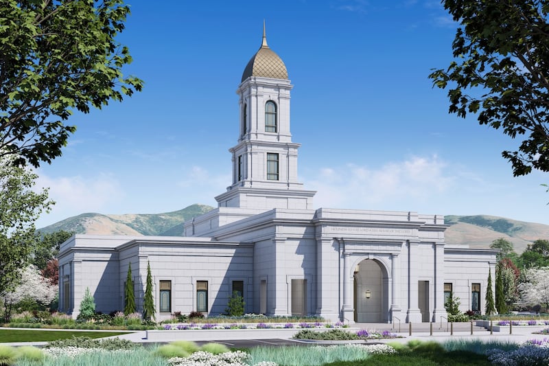 The exterior rendering of the Missoula Montana Temple.