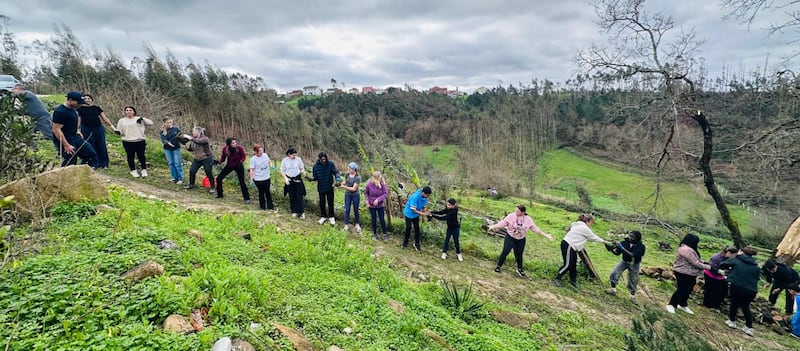 Latter-day Saint volunteers support cleanup efforts in the small village of Chumbaria in Central Portugal after deadly storms hit the country in early February 2026.