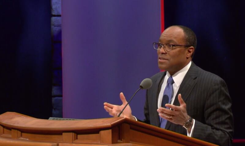 Brother Ahmad S. Corbitt, first counselor in the Young Men general presidency, spoke to Church-endorsed chaplains in the Conference Center Theater.
