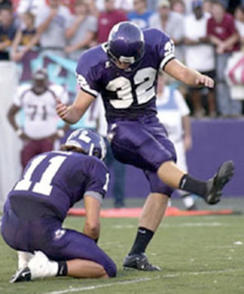 Kick Josh Storrs at Northwestern State.