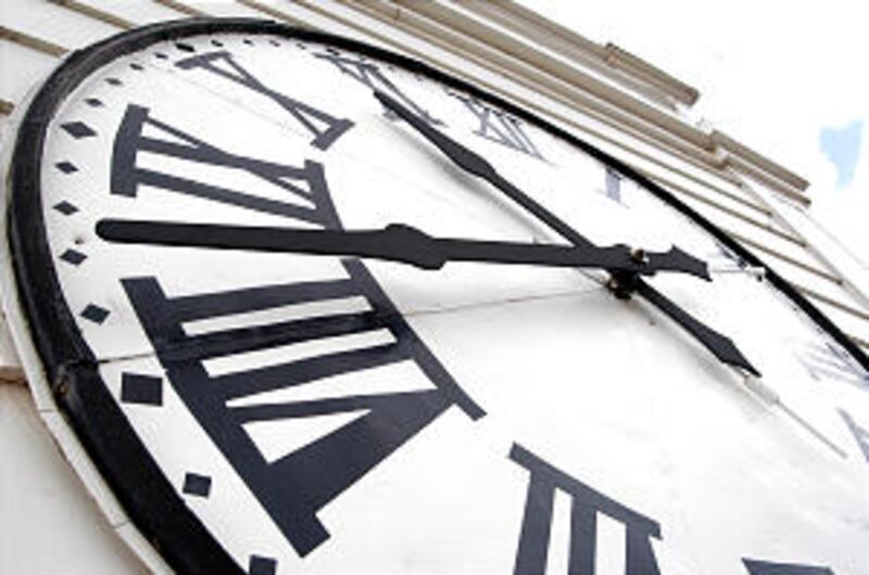 Large clock hands were remade out of lighter material, then counterbalanced to ease the strain on th