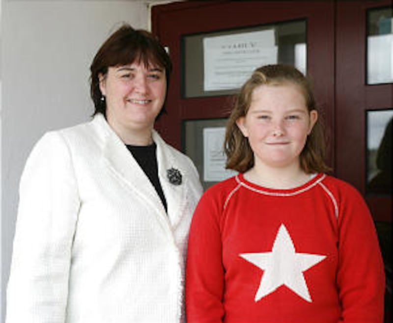 Young Women president Annie MacDonald's sole young woman is Hannah Nelson, 12.