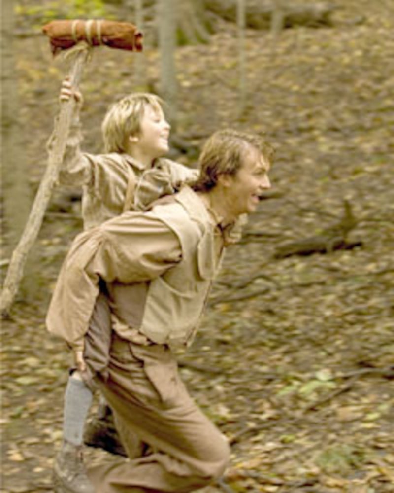In a feature movie, an actor portraying young Joseph Smith -- still using a crutch after surgery on