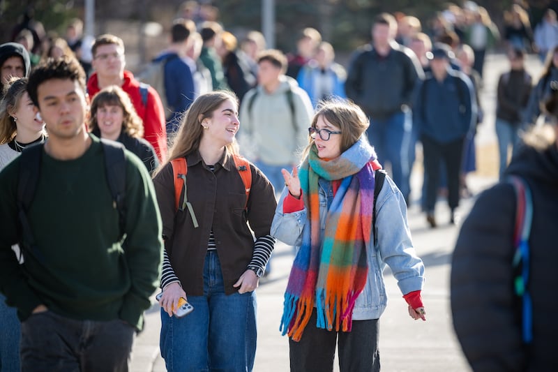Students gather to the BYU–Idaho Center to attend the first devotional of the semester, given by President Alvin F. Meredith III and Sister Jennifer E. Meredith, Jan. 13, 2026, in Rexburg, Idaho.