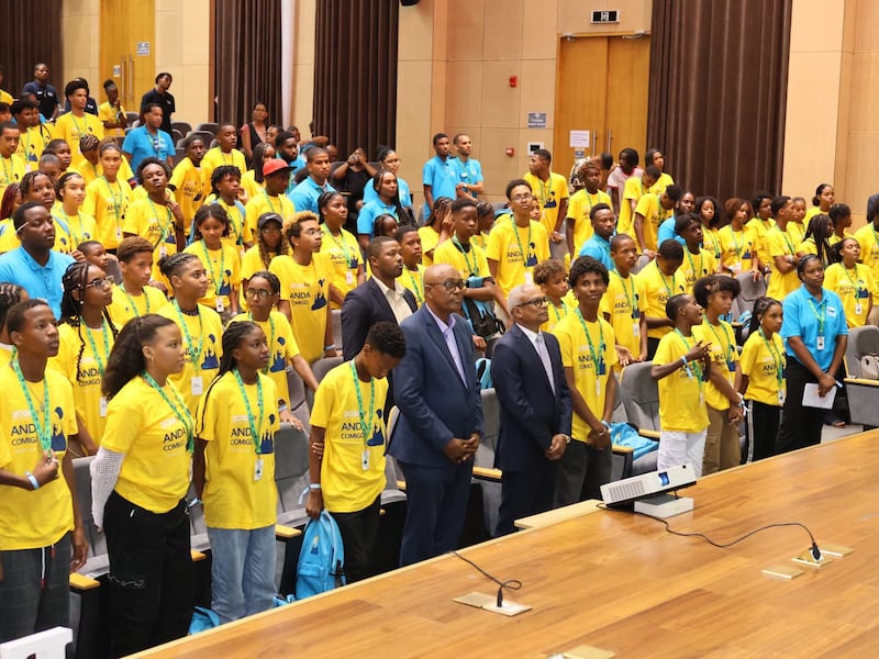 Cape Verde leaders join hundreds of youth at the Aug. 17, 2026, ceremony marking the beginning of this year’s For the Strength of Youth conferences in Praia, Cape Verde.