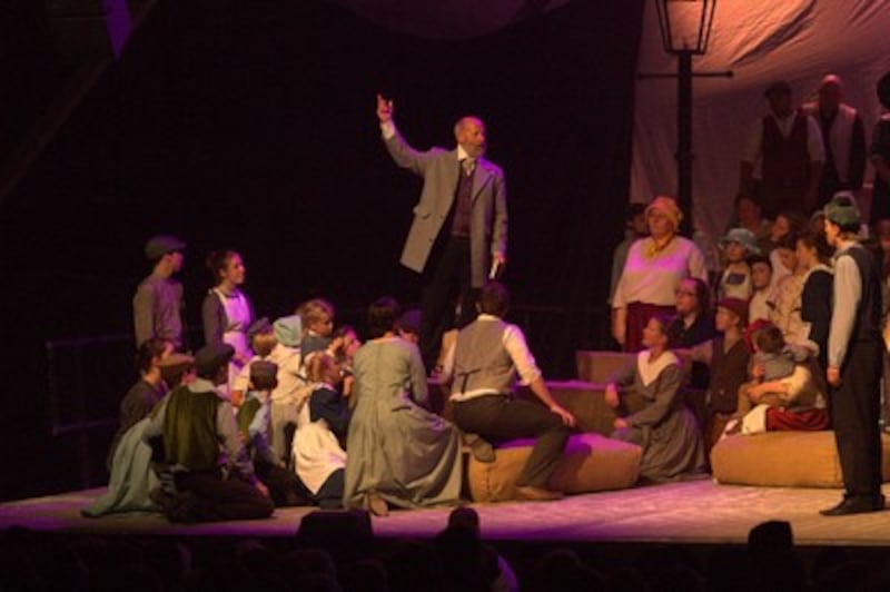 Jim Loftus portrays George D. Watt, who was baptized in 1837 and became a member of the British Miss