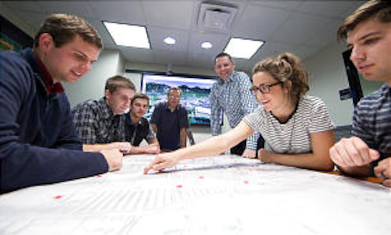 Students work to create a visual tour of BYU.